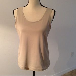 Chico's sleeveless shell. Tan. Size 1.